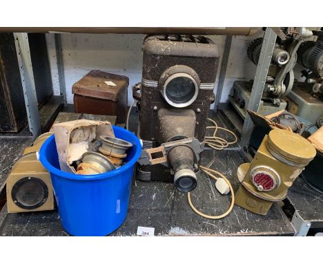 Film/cinema interest. Aldis projector, cinema scope lenses &amp; various parts