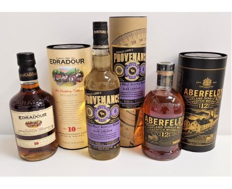 THREE BOTTLES OF SINGLE MALT SCOTCH WHISKYcomprising one bottle of Douglas Laing's Provenance Special Selection single cask w