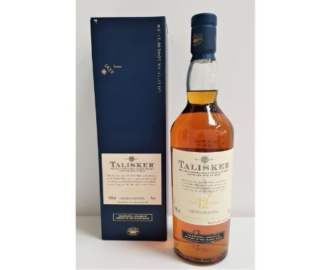 TALISKER 12 YEAR OLD SINGLE MALT SCOTCH WHISKYBottled in 2007 to celebrate a decade of Friends of The Classic Malts. Bottle n