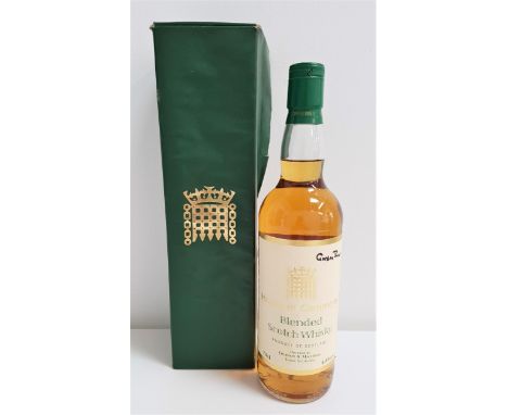 SIGNED HOUSE OF COMMONS BLENDED SCOTCH WHISKYsigned by Gordon Brown. Bottled by Gordon & MacPhail, Elgin, Scotland. 70cl and 