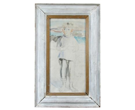 § Monica Rawlins (Welsh, 1903-1990) Portrait of Pat, aged 7 inscribed lower right "Pat / aged 7" with "Michael, aged 5" to th