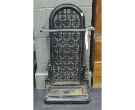 A Victorian style cast iron stick stand  