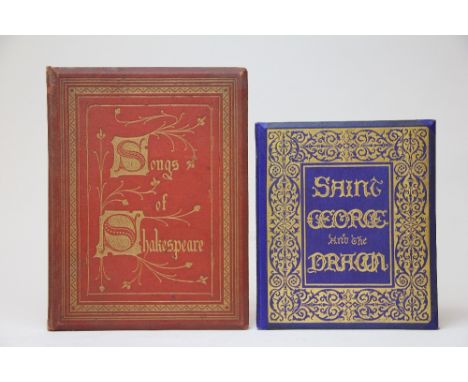 SHAKESPEARE (W), SONGS OF SHAKESPEARE, illistrated by H.C. Hoskyns Abrahall, illuminated title and twelve full page chromolit