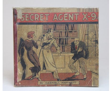 HAMMETT (D), SECRET AGENT X-9, Book One, first edition, illustrated by Alex Raymond, pictorial cover front and back with red 