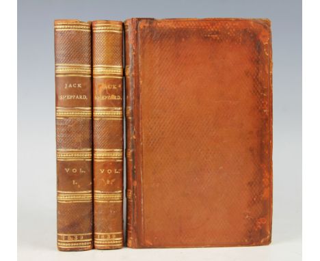 AINSWORTH (W), JACK SHEPPARD - A ROMANCE, first edition, three vols, viii + book list + 352, + iv + 292, + vi + 312, with por