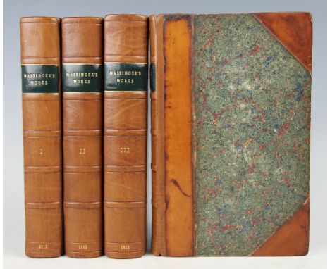 GIFFORD (W) THE PLAYS OF PHILIP MASSINGER, in four volumes with notes and critical explanation, 2nd edition, clxxix + 347 + 5