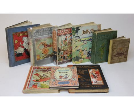 A collection of nine illustrated childrens books, comprising, WODEHOUSE (P.G.), WILLIAM TELL TOLD AGAIN, colour plates by Phi