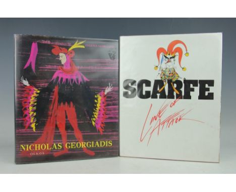 SCARFE (G), LINE OF ATTACK, signed by the author, first edition, d.j, Hamish Hamilton, 1988; NICHOLAS GEORGIADIS, paintings s