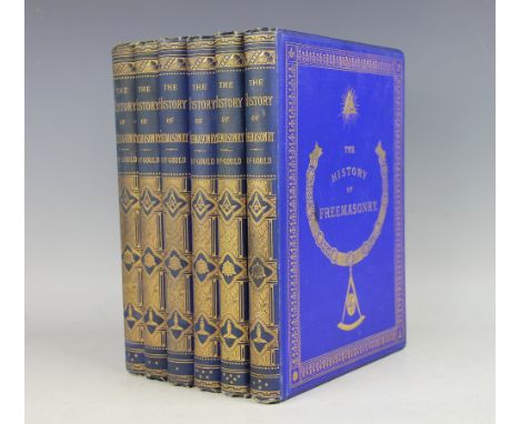 GOULD (R), THE HISTORY OF FREEMASONRY, 6 vols pictorial blue cloths, London, Caxton, circa 1880 (6)