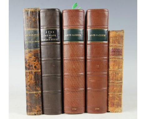 DYER (REV. W), THE PEARL OF GREAT PRICE, vi + 405, frontis and half title, later 3/4 leather with marbled boards, 1826; BOYSE