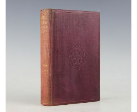 WILLIAMSON (Mrs F), FREDERICK RIVERS INDEPENDENT PARSON, first edition, 400pp, red cloth, Williams and Norgate, 1864. This fe