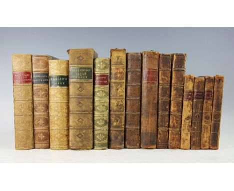 THE ADVENTURER, four vols, engraved portrait frontis, full tan calf, 1793; BIOGRAPHIA ECCLESIASTICA OR THE LIVES OF THE MOST 
