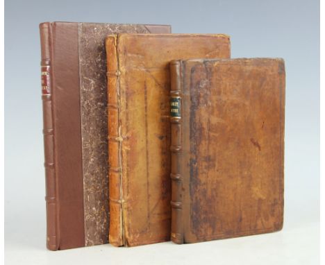 WHISTON (W), THE ELEMENTS OF EUCLID WITH SELECT THEOREMS OUT OF ARCHIMEDES, 3rd ed,  xvi + 4 + 239 + 1, engraved portrait fro