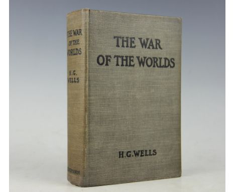 WELLS (H.G), THE WAR OF THE WORLDS, first edition, first impression, viii + 303 + 16pp of adverts dated 1897, pale cloth with