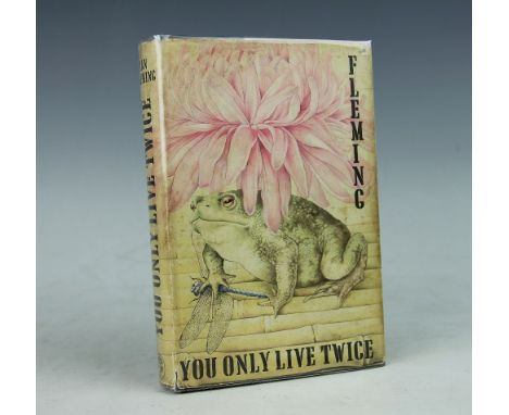 FLEMING (I), YOU ONLY LIVE TWICE, first edition, un-clipped d.j, black cloth, ink inscription to front end paper, Jonathan Ca