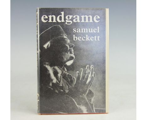 BECKETT (S), ENDGAME, first edition, un-clipped jacket, red cloth with blue lettering to spine, Faber & Faber, London, 1958 (