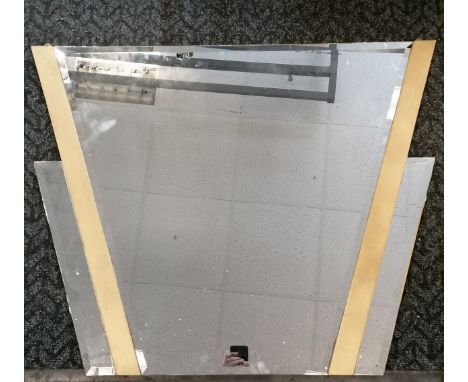 Art Deco mirror - 95cm wide &amp; 76cm high 