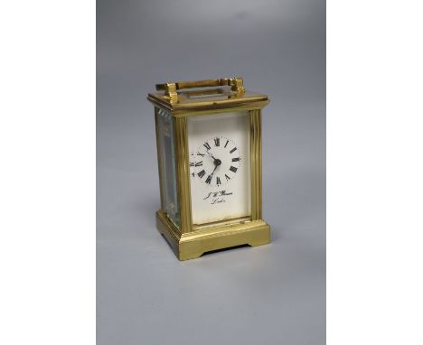 A J.W. Benson miniature carriage clock