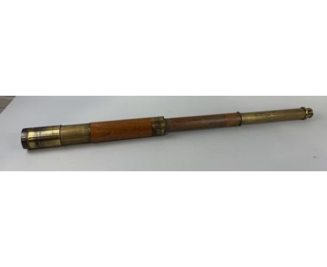 AN ANTIQUE TELESCOPE MARKED P&P GALLY AND CO98cm L