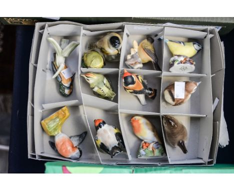 A collection of china birds (12) Royal Worcester, Aynsley, Russian, Goebel etc
