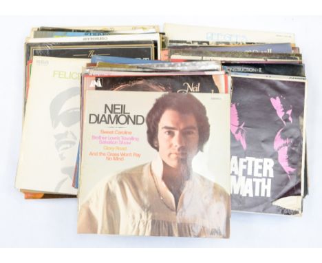 Collection of records including Rolling Stones etc