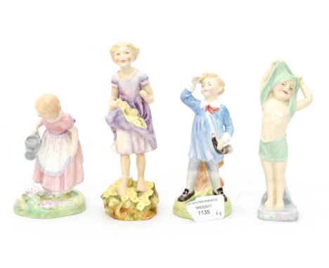 Royal Doulton 'Little Boy Blue', HN2062, 1950-73, Royal Doulton 'To Bed', HN1805, 1937-1959, Royal Doulton, 'Mary Mary', HN20