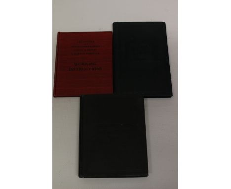 Railway Rule books: Shropshire and Montgomery Light Railway 1956, North Staffs 1916, Chester Lines 1897 (3)