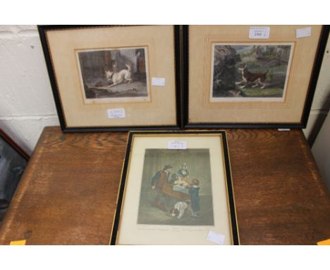 Two 19th Century coloured lithographs, a and together with a 'Cries of London' print (3) 