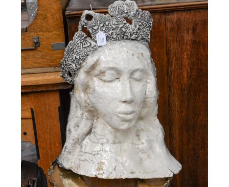 A limited edition ceramic artwork 1/30 'Madonna' initialed verso 