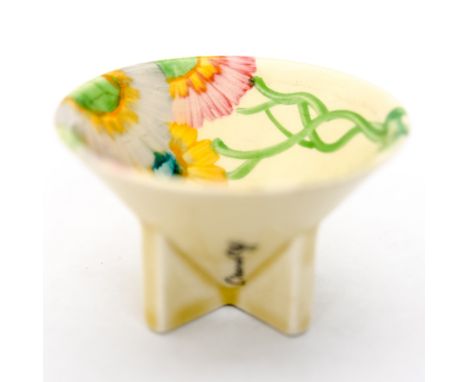 A Clarice Cliff for Wilkinson's Pottery conical sugar bowl, pink pearls  pattern
