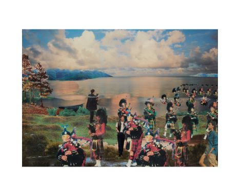 § DAVID MACH H.R.S.A., R.A. (SCOTTISH b.1956-) TARTAN ARMY I - M8 PROJECT, 1994 Photographic collage(59cm x 81cm (23in x 32in