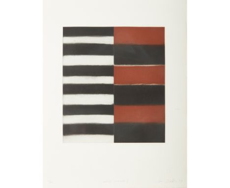 § SEAN SCULLY R.A. (IRISH/AMERICAN 1945-) LARGE MIRROR II - 1997 Etching, 35/40, signed, inscribed and dated in pencil to mar