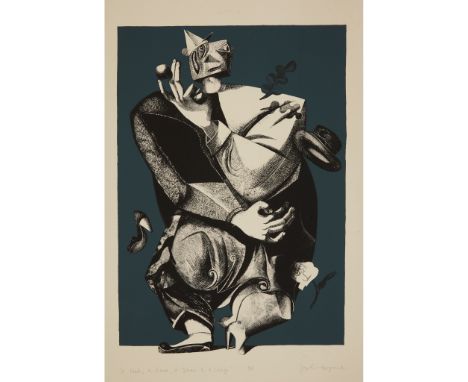 § JOHN BYRNE (SCOTTISH 1940-) A HAT, A ROSE, A SHOE AND A LEAF - 1999 Screenprint, P/P, signed, titled and editioned in penci