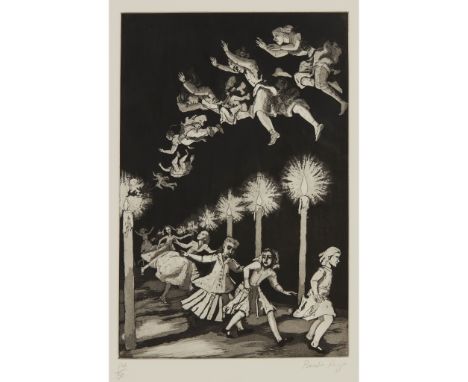 § PAULA REGO R.A. (BRITISH/PORTUGESE 1935-) HOW MANY MILES TO BABYLON? FROM 'NURSERY RHYMES' - 1989 Etching and aquatint, 14/
