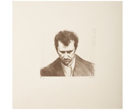 § STEPHEN CONROY (SCOTTISH 1964-) UNTITLED (PORTRAIT) Lithograph, P/P 2/2, signed and editioned in pencil to margin(the sheet