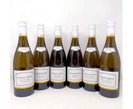 Six mixed bottles of Kumeu River Estate 2020, Mate (x2), Hunting Hill (x2), Coddington (x2) in its cardboard box