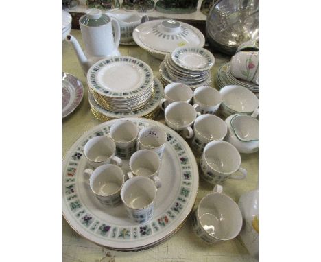 Two boxes of Royal Doulton Tapestry part dinner and tea service