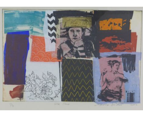 George Donald R.S.A., R.S.W. (SCOTTISH 1943-) 'Folk Tune', mixed media lithograph, signed and dated 2004, 9/14, framed under 
