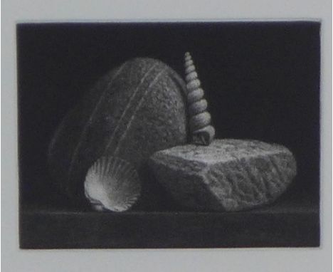 Donald Clark, (SCOTTISH b. 1965) 'Spiral', mezzotint, signed in pencil, 5/30, and framed under glass, Open Eye Gallery label 