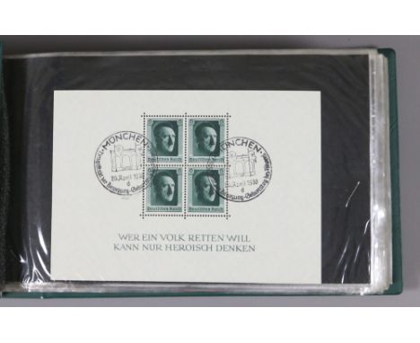 An album of assorted stamps and First Day Covers to include commemorative and German examples.