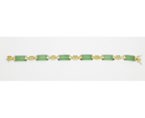 A jade bracelet 