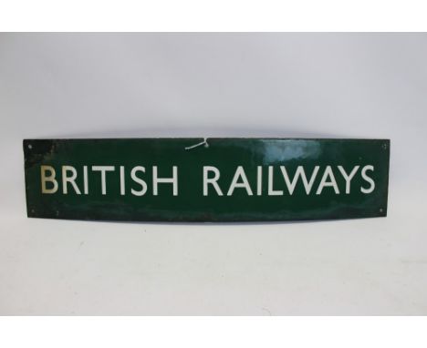 Enamel British Railways wall-mounted sign