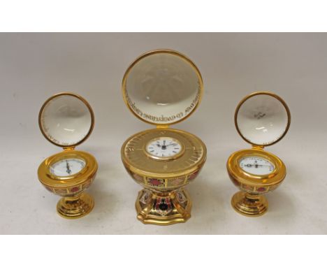 Royal Crown Derby limited edition Millennium Globe Clock, commissioned by Sinclairs, Royal Crown Derby limited edition Millen