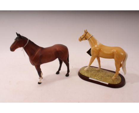 Royal Doulton model horse – Palomino and a Beswick horse – The Winner (2)