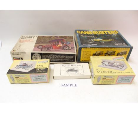 Selection of unconstructed model car kits – including Airfix, Monogram, Matchbox, etc (qty)