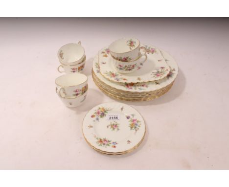 Mintons floral tea set comprising tea cups, saucers and various side plates, approximately 30 pieces