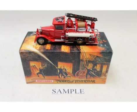 Diecast - boxed selection - including Matchbox Models of Yesteryear Fire Engines, Matchbox K-15 Merryweather Fire Engine, Cor