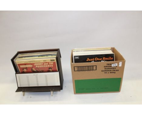 Vintage case of LP records – including Johnny and the Hurricanes, together with box of LP’s including Gene Pitney