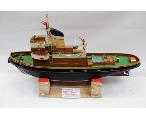 Radio-controlled model of Thames Fire Boat Sun XXVI