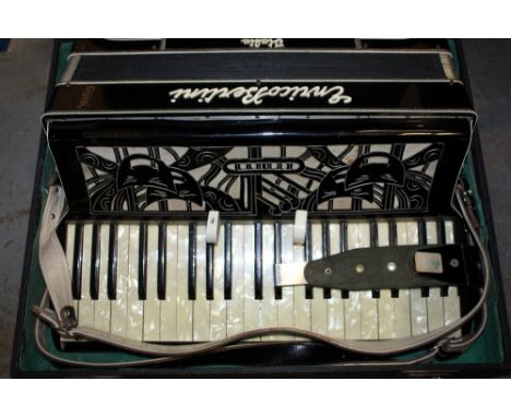 Enrico Bertini piano accordion in original carrying case